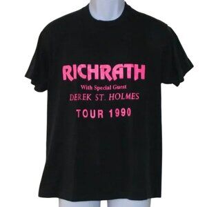 GARY RICHRATH Tshirt, M/L, 1990, REO Speedwagon